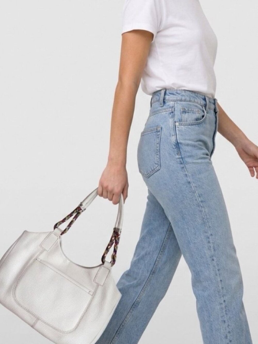 Brighton Barbados Off White Zip top Top. Signature Multi Color Straps.